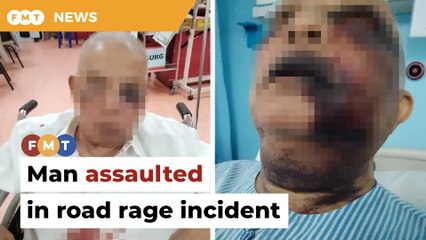 Man held over assault on senior citizen in road rage incident