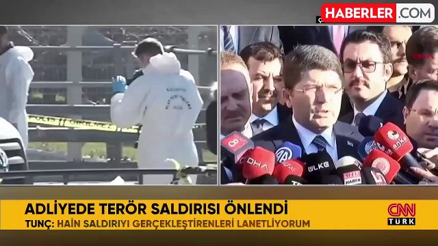 Bakan Tunç, Çağlayan Adliyesi'ndeki saldırının detaylarını paylaştı: 34 kişi gözaltına alındı