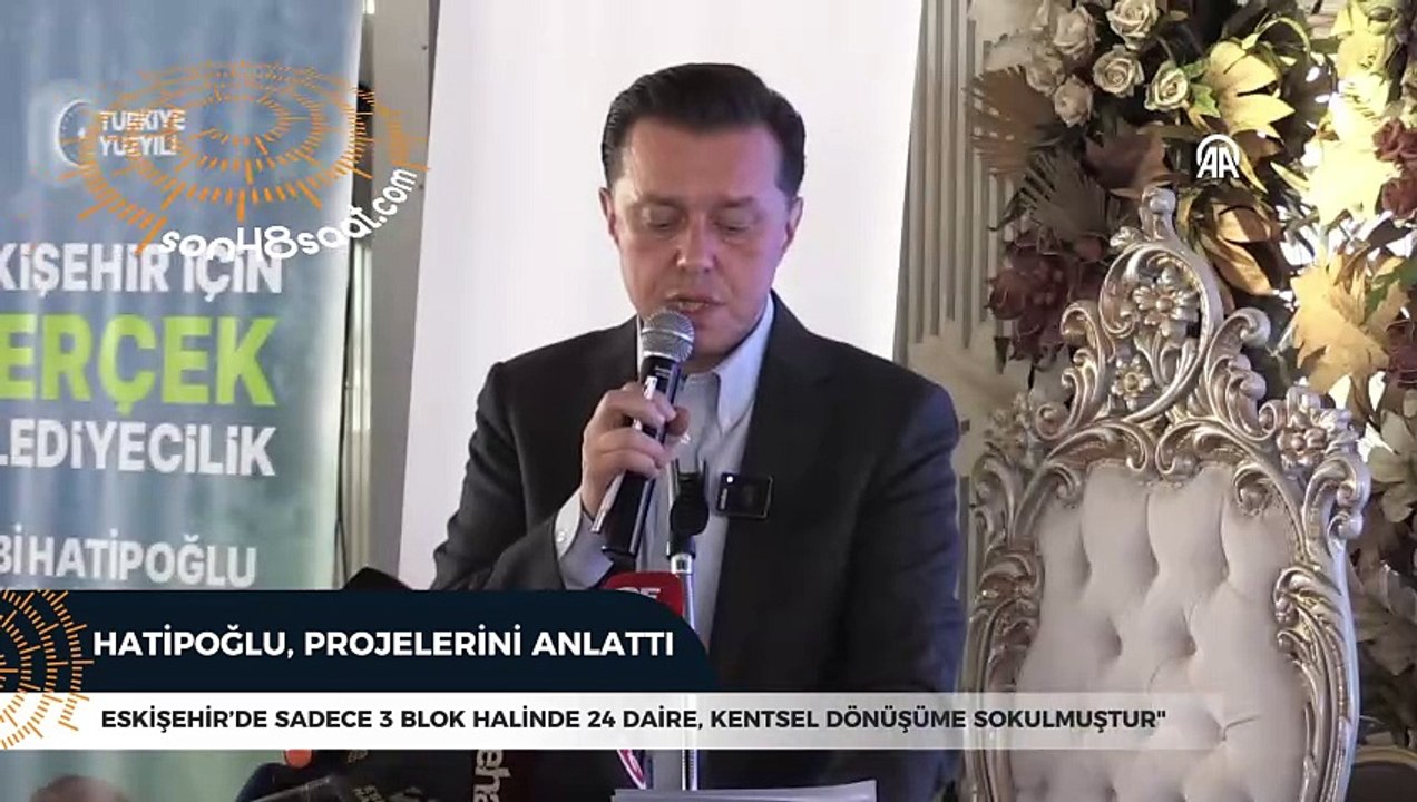 Eskişehir Büyükşehir Belediye Başkan adayı Hatipoğlu kentsel dönüşüm projelerini anlattı: