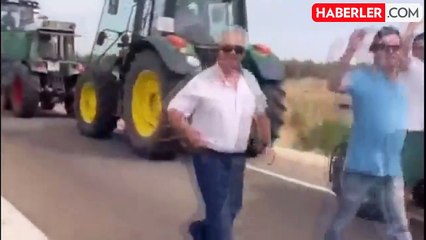 İspanyol çiftçiler ülke genelinde traktörleriyle yolları kapattı