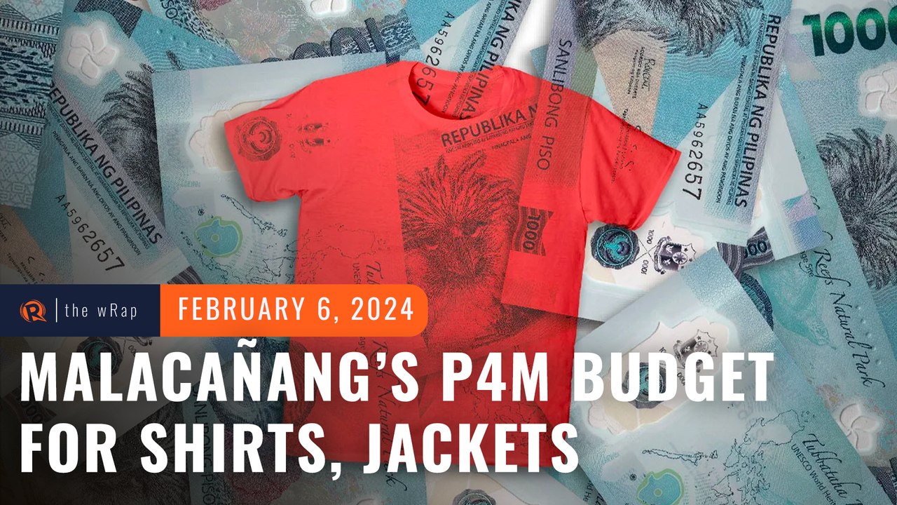 Malacañang allots P4M for shirts, jackets to ma...