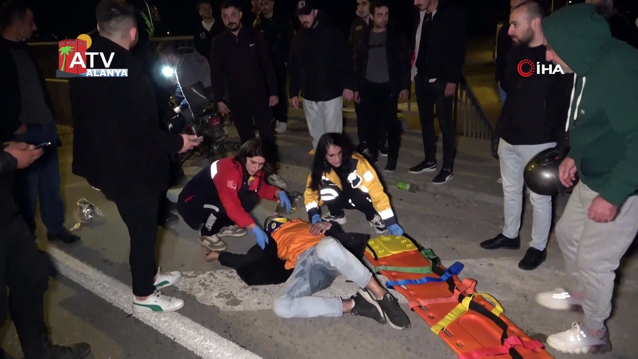Alkollü sürücü adayının kullandığı motosiklet devrildi, 2 kardeş yaralandı