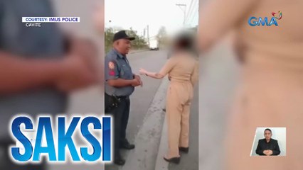 Babaeng nasangkot sa aksidente, nagmura, nanampal at nangalmot ng pulis | Saksi