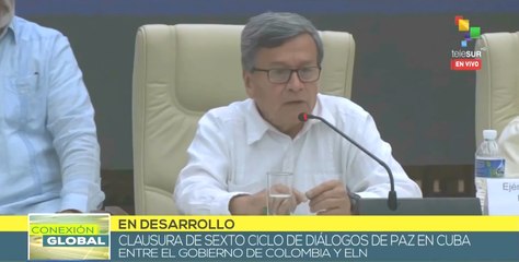 Jefe de delegación del ELN aboga por cese del conflicto interno y perpetuo