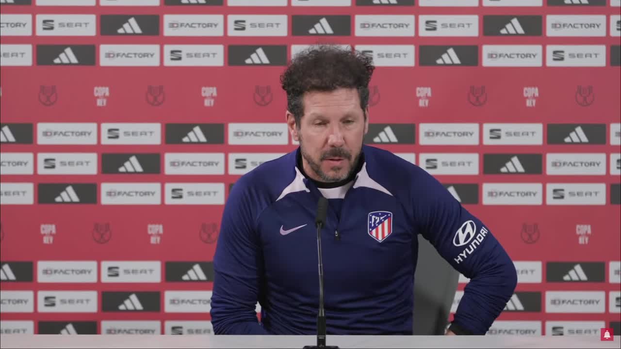 Rueda de prensa Simeone previa a las semifinales de Copa del Rey