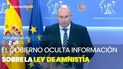 Tellado acusa al Gobierno de ocultar información sobre la amnistía