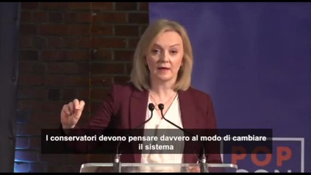 L'ex premier britannica Liz Truss lancia movimento tories PopCons