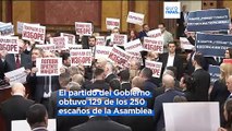 Tensa sesión inaugural del Parlamento serbio entre denuncias de fraude electoral