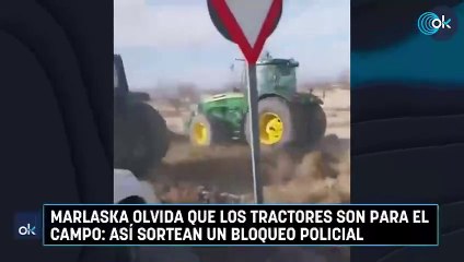 Marlaska olvida que los tractores son para el campo: así sortean un bloqueo policial