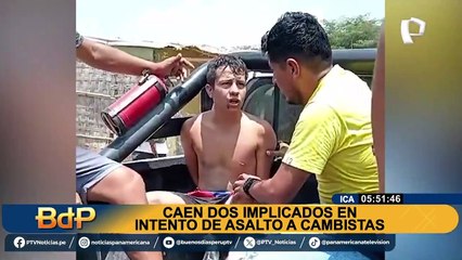 Ica: capturan a dos implicados en asalto y ataque a cambistas