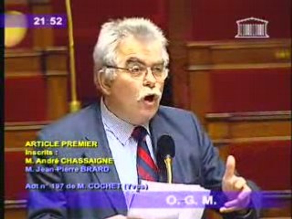 Débat OGM André Chassaigne