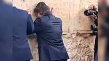 Javier Milei lloró en el Muro de los Lamentos
