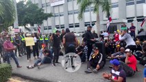 Policías y militares retirados protestan por segunda ocasión para pedir indemnización