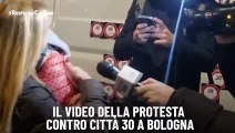 Il video della protesta contro citt? 30 a Bologna