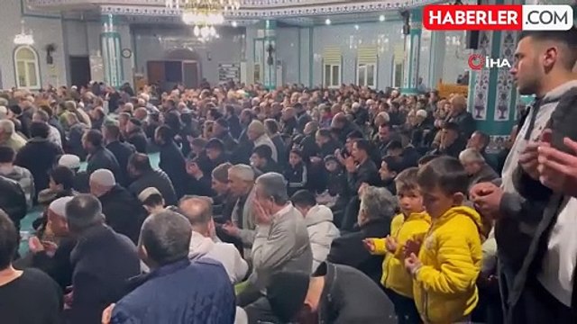 Osmaniye'de Miraç Kandil'inde camiler dolup taştı