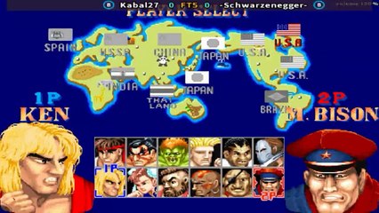 Kabal27 vs -Schwarzenegger- - Street Fighter II'_ Champion Edition -  FT5