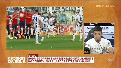 Rodrigo Garro é apresentado pelo Corinthians e já pode estrear