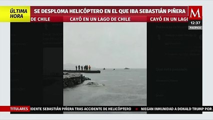 Difunden fotos del lago Ranco tras desplome de helicóptero donde iba Sebastián Piñera
