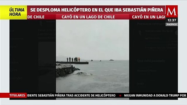 Difunden fotos del lago Ranco tras desplome de helicóptero donde iba Sebastián Piñera