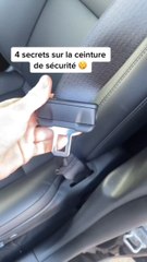 4 fonctions secrètes de la ceinture de sécurité
