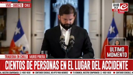 Boric habló sobre la muerte de Piñera y declaró 3 días de duelo