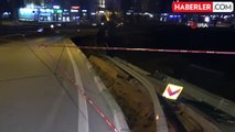 Bursa'da yol çöktü, ulaşım bir süreliğine trafiğe kapatıldı