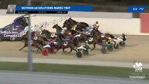 Shannon O'Sullivan steers home a winner for Team Teal aboard Illawong Stardust at Bendigo on February 2, 2024