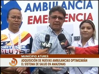 Gobierno Nacional entrega ambulancias en el edo. Amazonas para fortalecer el sistema de salud