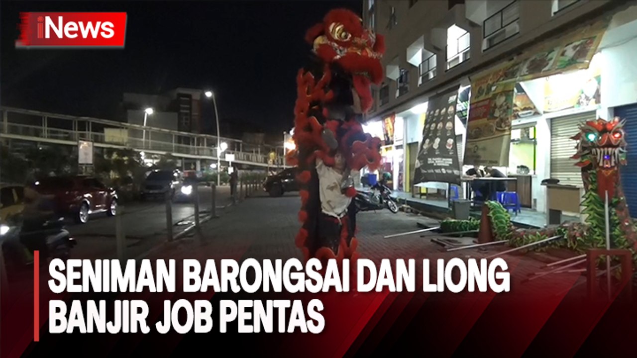Jelang Imlek, Seniman Barongsai dan Liong di Jaktim Banjir Job Pentas