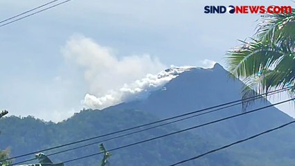 Gunung Lewotobi Kembali Erupsi Pagi Ini, Kolom Abu Tebal Mengarah ke Utara