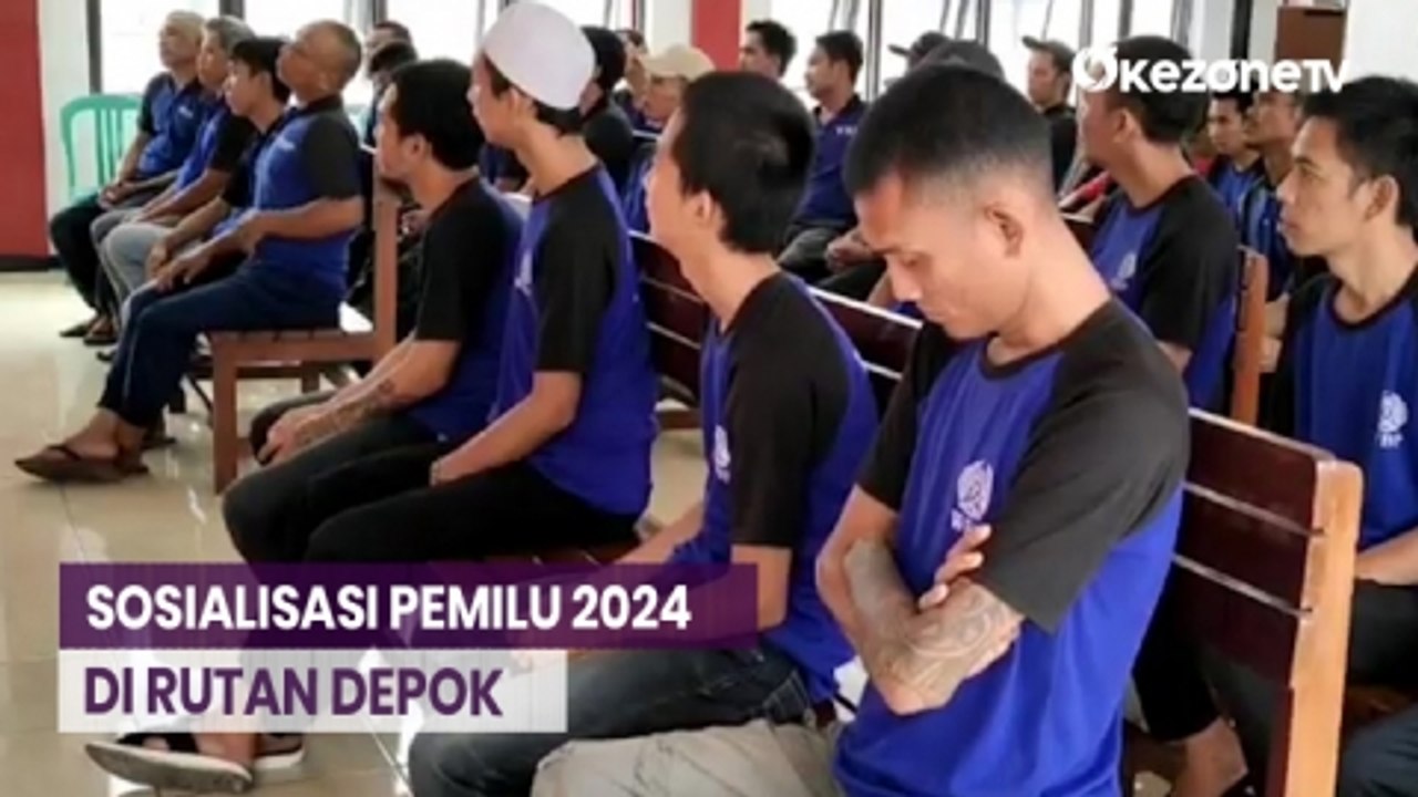 Ratusan Warga Binaan Rutan Depok Ikuti Sosialis...