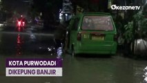 Kota Purwodadi Dikepung Banjir, Sejumlah Titik Jalan Menuju Kota Ditutup