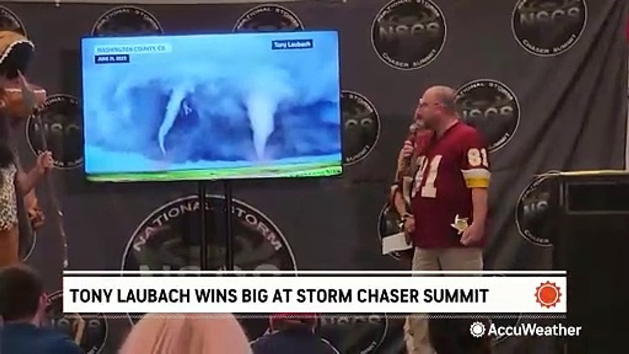 AccuWeather's Tony Laubach wins big at storm chaser summit