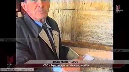 BAIA MARE - 1999 - CEC - Aglomerație la ridicarea pensiilor
