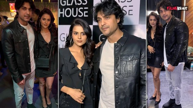 Priyanka Chahar Choudhary and Ankit Gupta Hand in Hand arrived at Abhishek Kumar Birthday Party