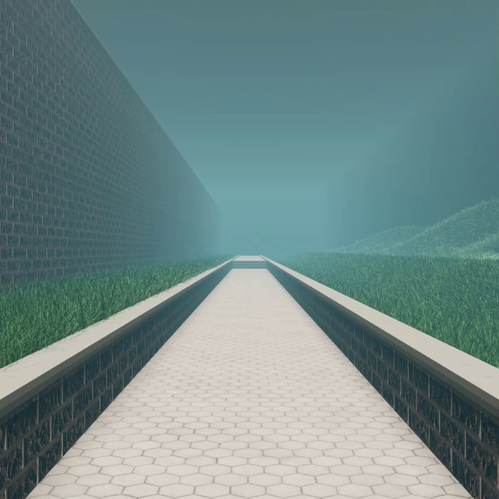 Camino de un parque | Animación 3D