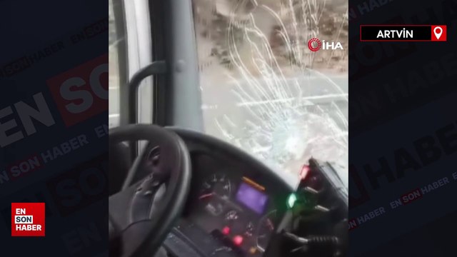 Artvin-Ardahan karayoluna çığ düştü