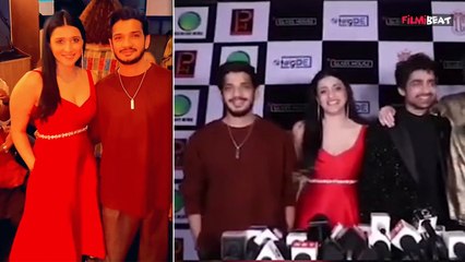 Munawar Faruqui and Manara Chopra poses together at Abhishek Kumar's Birthday Party, Fans Reacts