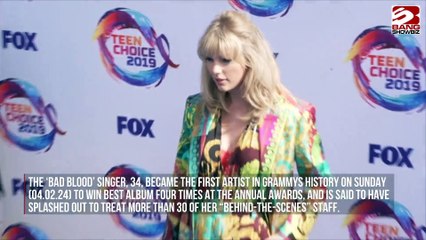 Taylor Swift's Grammy Triumphs and the Priceless Gift of Appreciation. for Her Team.