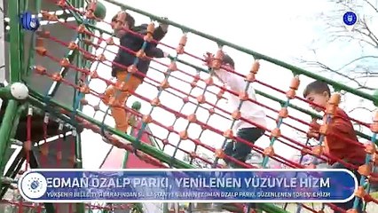 Teoman Özalp Parkı, yenilenen yüzüyle hizmette