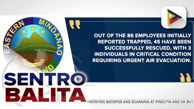 Forced evacuation, ipinatupad sa limang barangay sa Maco sa Davao de oro dahil sa landslides