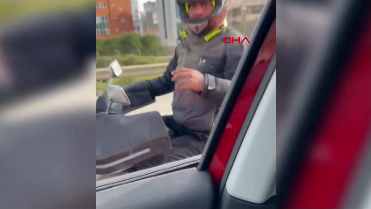 Ataşehir'de otomobili tekmelenen sürücü o anları anlattı