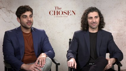 Shahar Isaac, Noah James, Elizabeth Tabish and Paras Patel, on THE CHOSEN Season 4