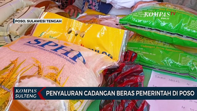 Penyaluran Cadangan Beras Pemerintah di Poso