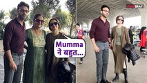 Ankita Lokhande & Vicky Jain leave for Jodhpur, spotted at Mumbai Airport with Mother, Video Viral!