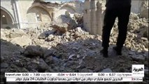مشاهد لحجم الدمار في منطقة سوق القيسارية الأثري ومسجد العمري التاريخيّ وسط غزة