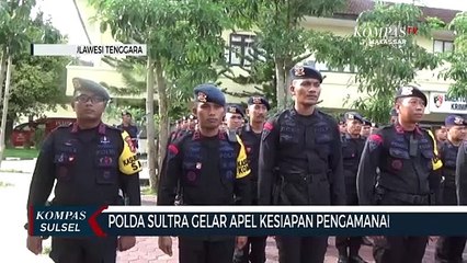 Polda Sultra Gelar Apel Kesiapan Pengamanan TPS