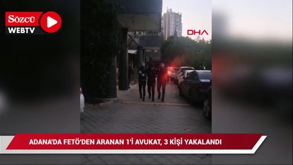 Descargar video: Adana'da FETÖ'den aranan 1'i avukat, 3 kişi yakalandı