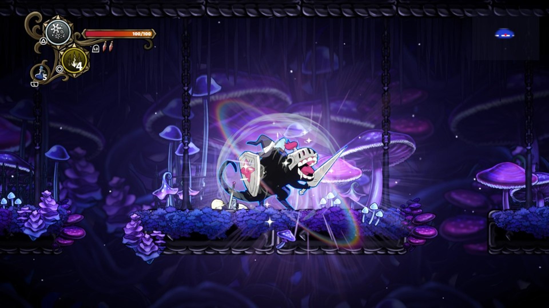 ⁣In Never Grave trifft Hollow Knight auf Cult of the Lamb