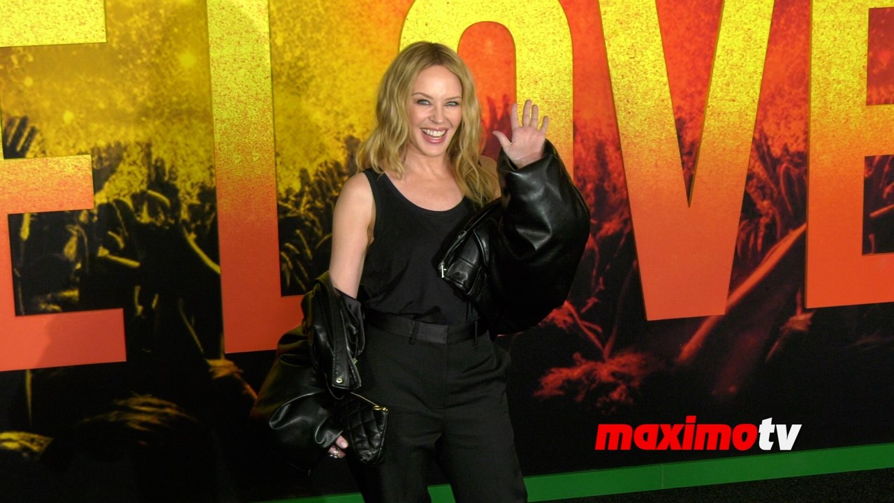 Kylie Minogue "Bob Marley: One Love" Los Angeles Premiere Black Carpet